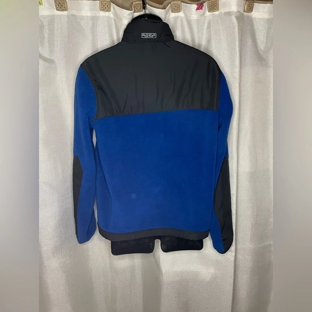 Polo Ralph Lauren Mens Polartec Denali Fleece Hooded Jacket Blue/Black Size S.   - Picture 4 of 10